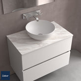 Lavabo de posar ALTIRO PORCELANA BLANCA MATE 390 x 140 mm - BañoClick